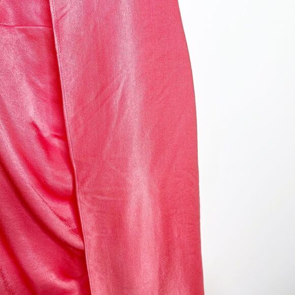 VERONICA BEARD Natasha Satin Rushed Maxi Dress - Picture 11 of 11